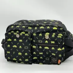 【美品】PORTER インベーダー ボディバッグ ウエストポーチ ブラック