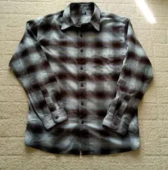 UNIQLO フランネルチェックシャツ ブルー61　木村拓哉