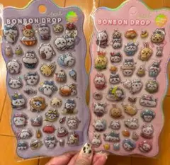 ちいかわ　ぷくぷく立体シール　ボンボンドロップシール　2枚セット