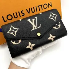 極美品】IC搭載 ルイヴィトン アンプラント サラ バイカラー 長財布