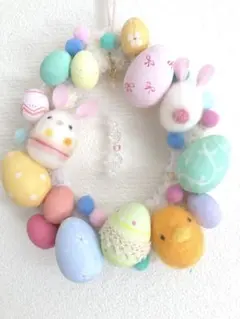 ★値下げ★イースターリース　イースター壁飾り