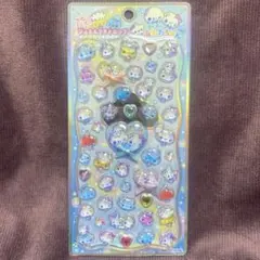 ぷくぷくあわわちゃん リボン ジュエルプチドロップ ステッカー 立体 カミオ