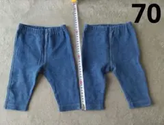 UNIQLO レギンス 70cm ２枚のサムネイル