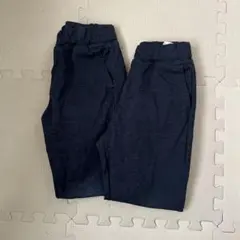 ユニクロ エアリズム ジョガーパンツ 110 ネイビー2本セット