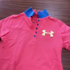 UNDER ARMOUR 半袖ポロシャツ ピンク