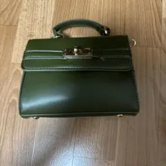 ミニショルダーバッグ カーキ ゴールド金具のサムネイル