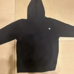 Champion 黒 フード付きパーカー