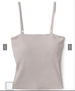 GRL パッド入りリブキャミソール