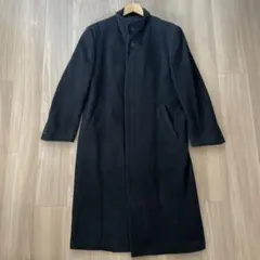 黒 ステンカラーコート チェスターコート　メンズ