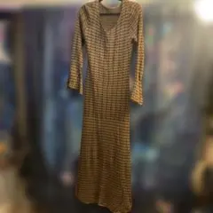 コーヒー色 ニットロングワンピース Sサイズ 値引き‼️