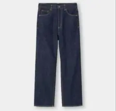 GU ハイウエストストレートジーンズ