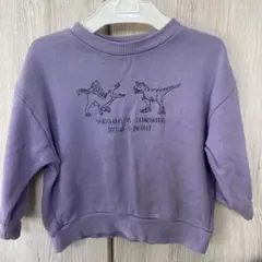 BREEZE 紫色 トレーナー サイズ90 恐竜