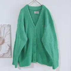 The Fox Collection　ボタン付き　カーディガン　グリーン　F