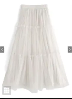 GRL グレイル チュールティアードスカート[at2180]