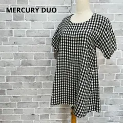 MERCURYDUO チュニック ワンピース チェック 膝丈 Aライン B434