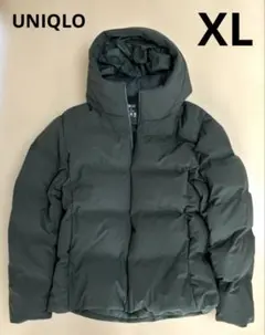 美品 ユニクロ シームレスダウンパーカー オリーブ XLサイズ