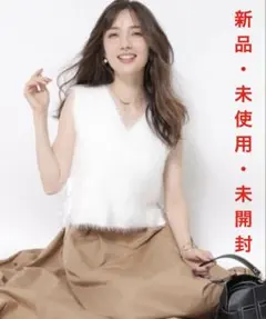 Apuweiser-riche 2WAYサイドリボンふわもこニット