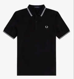 FRED PERRY ポロシャツ ブラック×ホワイト フレッドペリータグ付き新品のサムネイル