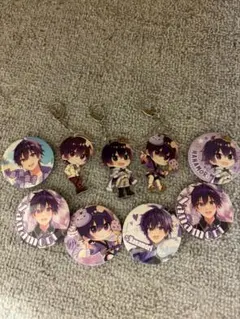 すとぷり　ななもり　缶バッジ・アクリルキーホルダー 9個セット
