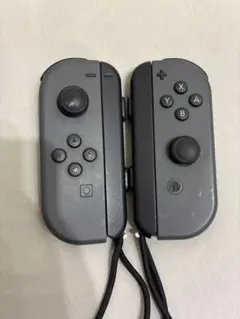 Switch 純正 Joy-Con グレー 左右セット ストラップ付
