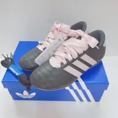 adidas アディダス スニーカー テコンドー レース リボン ピンク 黒