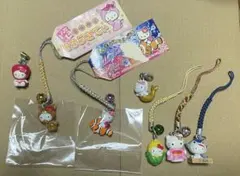 レア品】【新品・未使用】神戸限定 ハローキティ 中華街 ストラップ4点