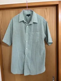 Croft&Barrow 半袖シャツ M 緑系チェック