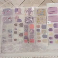 【お試しセット8-16】フットネイルシール♪１回分5枚セット