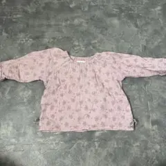 mamaraku 花柄 ブラウス くすみピンク