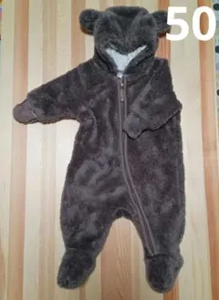 H&M クマ耳付きフリースアウター