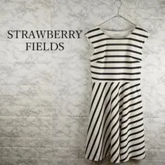 STRAWBERRY-FIELDS ワンピース ボーダー ノースリーブのサムネイル