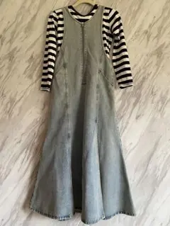 デニムジャンパーロングスカート