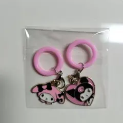 サンリオキャラクターズ　メロクロ　めじるしアクセサリーチャーム　2個セット