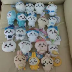 ちいかわ　ぬいぐるみ20個セット ハチワレ うさぎ　モモンガ　古本屋　詰め合わせ ちいかわ」古本屋、モモンガが可愛くポーズ！全長約35cmもの「BIG