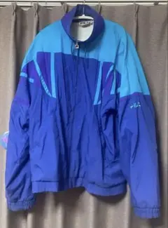 FILA ナイロンジャケット ブルー／パープル