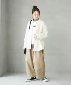 ソラモナポッシェ 圧縮ニット ウール ジャケット アウター アイボリー