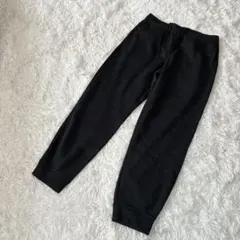 【ユニクロ】ジョガーパンツ　ニットフリースイージーアンクルパンツ　M ブラック