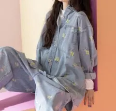 ニコアンド デニムシャツ