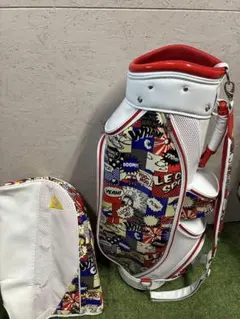 希少 美品 レディース ルコックゴルフ キャディバッグ アメコミ柄 エナメルのサムネイル