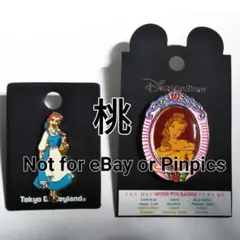 未使用 東京ディズニーランド 美女と野獣 ベル プリンセス ピンバッジ
