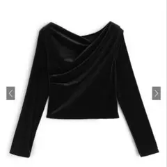 grl ベロアドレープトップス dk1551