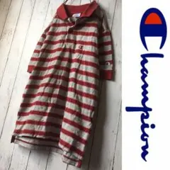 チャンピオン ボーダーロゴポロシャツ