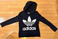 adidas ネイビー パーカー Lサイズ