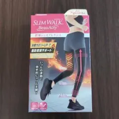 【新品未開封】スリムウォーク 燃焼シェイプレギンス M〜L ブラック