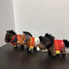 お*ゅ様 サラブレッドコレクションマスコットボールチェーン　アドマイヤベガなど3