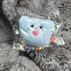 mojojojo ビーズチェーン付きフェイスマスコット2 水色のくま