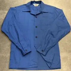 【希少50’s】Fruit of the Loom 長袖シャツ サイズ16 青のサムネイル