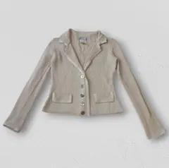 ※MAX&Co. マックスアンドコー リブニット ジャケット 茶 Sのサムネイル