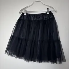 ブラックパニエ　チュールスカート　38サイズ　DouDou✴︎