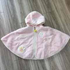 ミキハウス フード付きベビーポンチョ